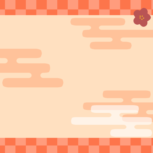 和風雑談サムネイル／雑談配信用サムネイルIRIAM用_背景_赤